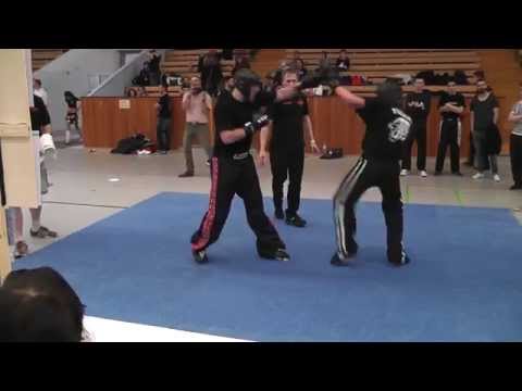 2014-04-12 DM der ISKA Martin Winkler Sieg im Finale Kickboxen LK -91Kg - Sugambrer Fightclub