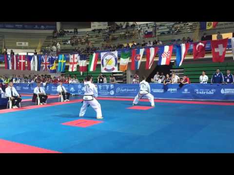 David Vasileios Ntanos (Gre) v Truc Nguyen (Fra) Male 4th Dan Tul Final