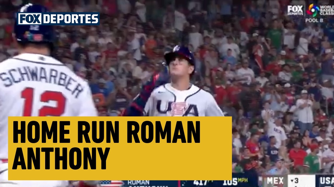 🤩🇺🇸 HOME RUN, 3 CARRERAS Roman Anthony | México 0-5 USA | WBC 2026