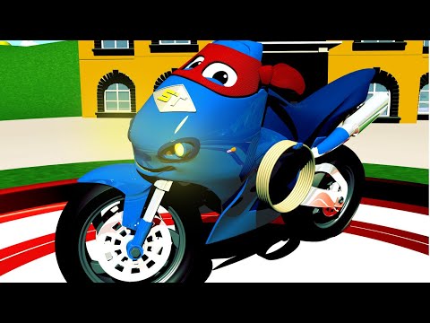 Carl le Super Truck -  Le camion moto - La Ville des Voitures 🚓 🚒 Dessin animé pour enfants
