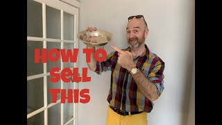 How to sell an unusual Norwegian silver bowl on Ebay! Once Owned by the politician Nicolai Helland