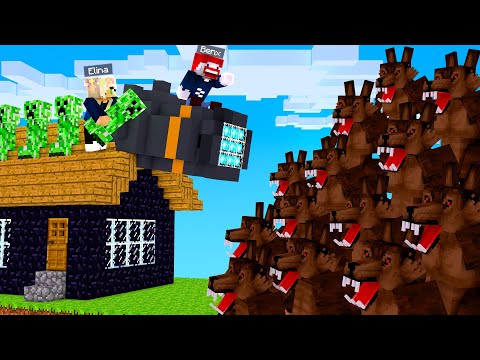 Werwölfe Greifen Unsere Sichere Basis an! - Minecraft