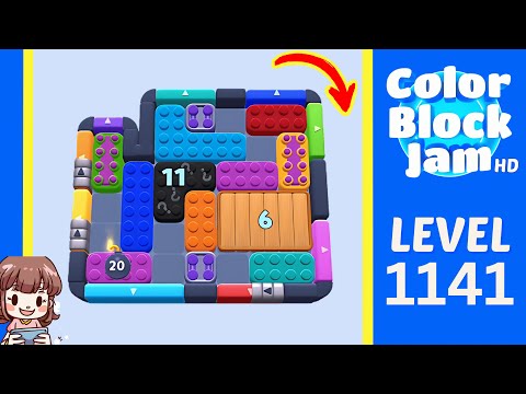 Color Block Jam Level 1141 Solution Walkthrough