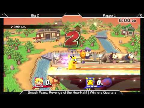 [Sm4sh|Smash Wars 1] Winners Finals: Big D (Peach) VS Captain L (Pikachu)