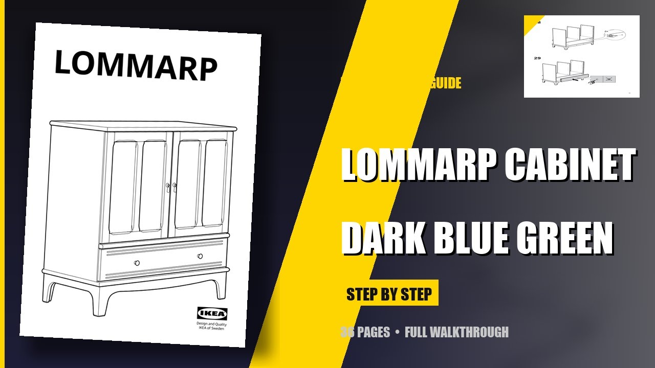 Bullying You Into Building The IKEA Lommarp Cabinet Dark Blue Green