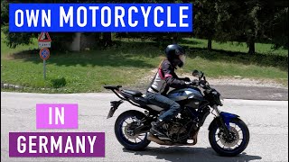Getting a Motorcycle In Germany: Registration & Future Costs