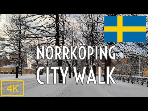 City walk in Norrköping, Sweden - ASMR (No talking, No music)