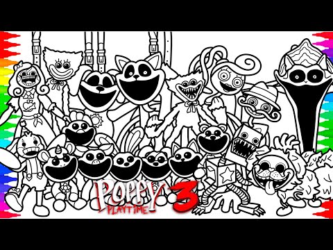 Poppy Playtime Chapter 3 Coloring Pages / How To Color All New Characters / NCS Music