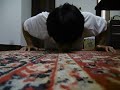 100 Push ups+One Thumb 10 Push ups 腕立て伏せ100回+親指1本の片手腕立て伏せ10回