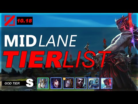 BEST CHAMPIONS 10.18 MID LANE (AHRI REWORK + YONE) - League of Legends