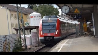 Esslingen-Zell - S-Bahn Stuttgart mit ET 430 - ICE Velaro D - BR 106, 143, 611 - n-Wagen - DoSto