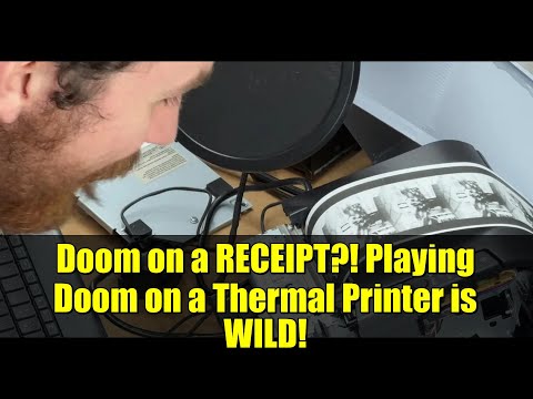 Doom on a RECEIPT?! Playing Doom on a Thermal Printer is WILD!