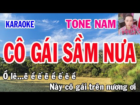 Cô Gái Sầm Nưa - Karaoke - Tone Nam - Nhạc Sống - gia huy karaoke