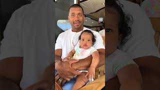Russell Wilson and Ciara’s baby girl is too cute! #ciara #russsellwilson