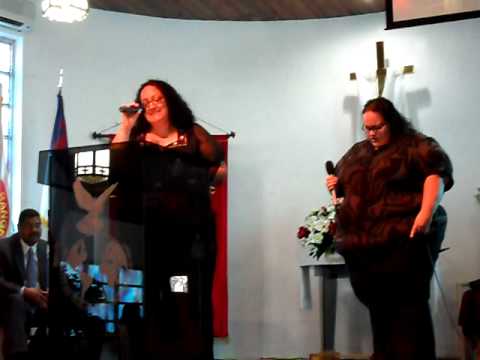 Maria del Carmin Cardona & Bernadette L Barreto singing Stand by Susan Ashton