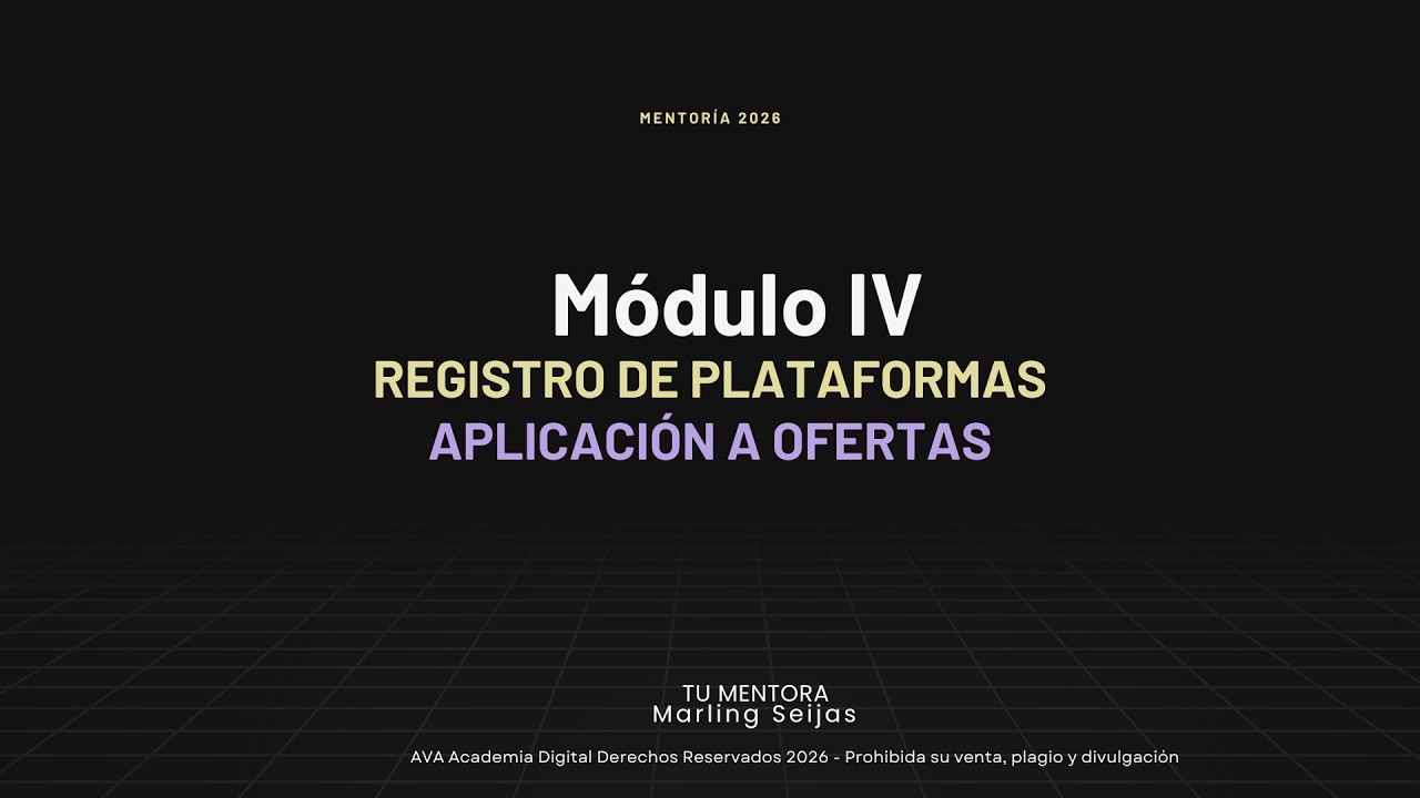 Plataformas Remotas | Registro | Aplicación a Ofertas