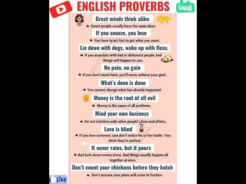 English Proverbs #shortsvideo
