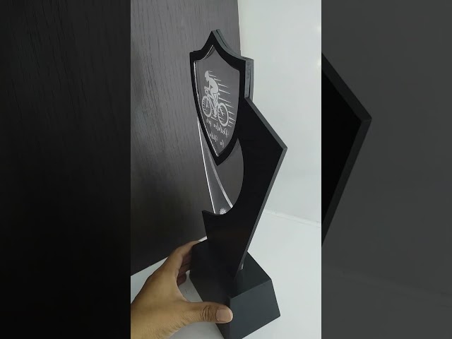 Vídeo relacionado con Wanapix | Trofeo Personalizado con Foto y Texto | Placa de Metacrilato Impresa a Color | Base de Madera Natural Grabada | Trofeo Rectangular | 100% Personalizado