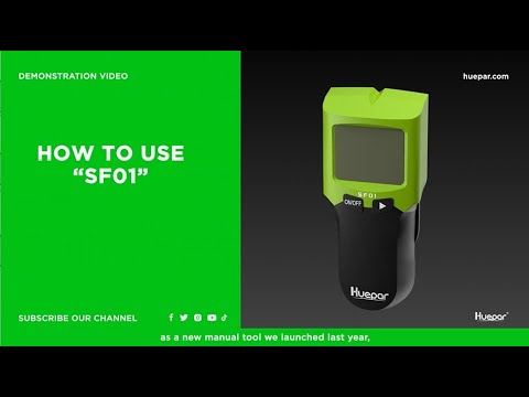 How To Use Huepar Digital Wood Stud Finder Sensor SF01