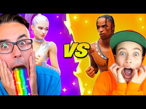 ARIANA VS TRAVIS SCOTT EN FORTNITE