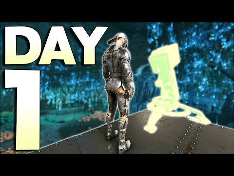Claiming Our INSANE Fjordur Cave on DAY 1! - ARK
