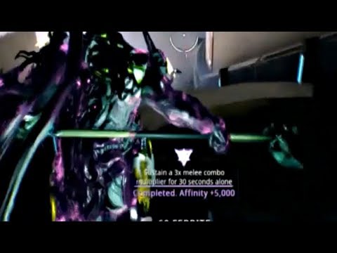 Warframe - 3x Melee Combo Multiplier for 30 seconds alone | Riven Mod Challenge
