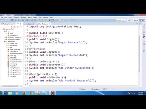 Selenium Tutorial 28: TestNG Framework in Selenium Part 2 Video Lecture ...