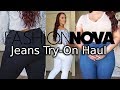 Fashion Nova Curve High Waist Denim Try On Haul Ruby Red