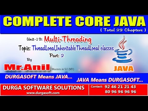 Core Java Multi Threading Threadlocalinheritablethreadlocal Classes Part 2