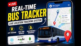Real-Time Bus Tracker App 🚍 | Live Location Tracking System | Student Project Demo