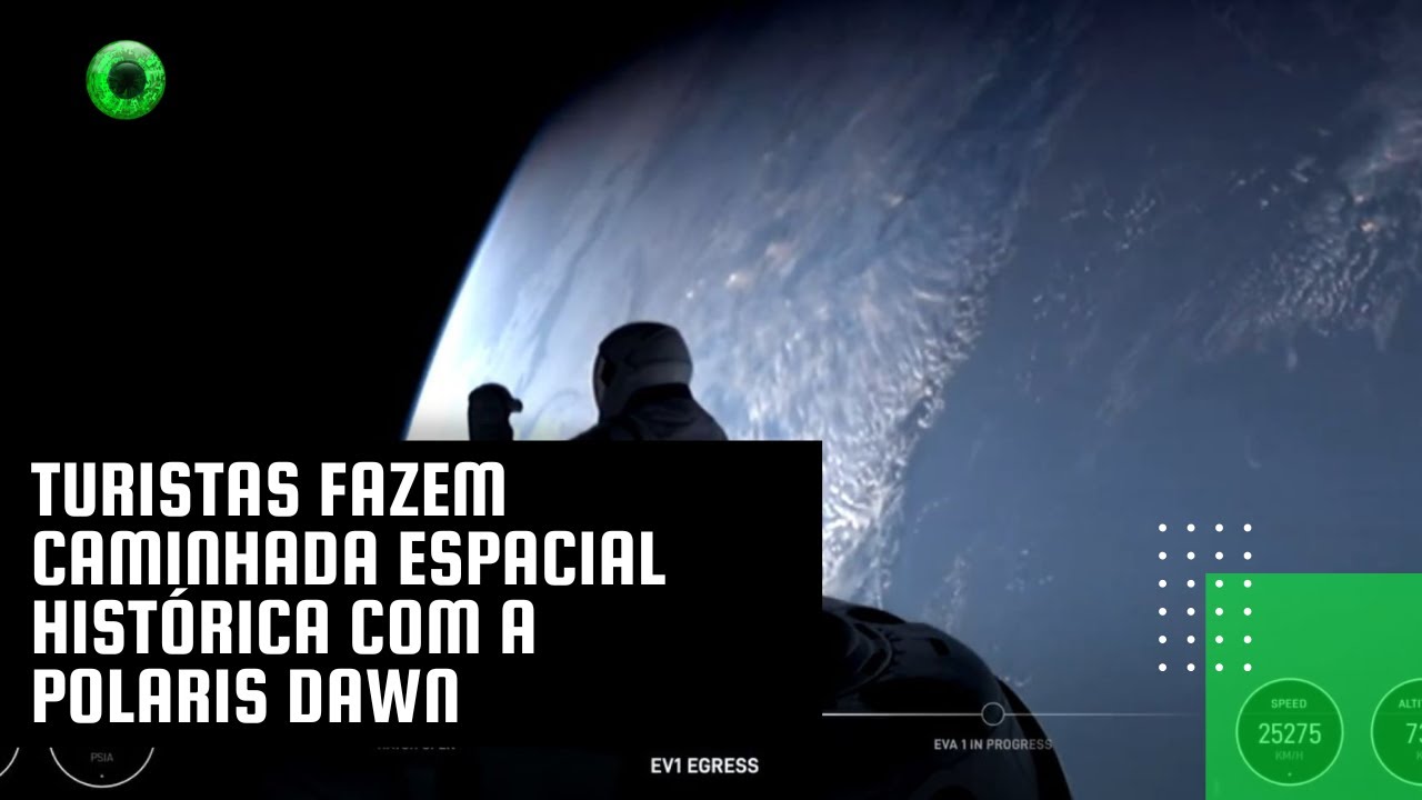 Turistas fazem caminhada espacial histórica com a Polaris Dawn