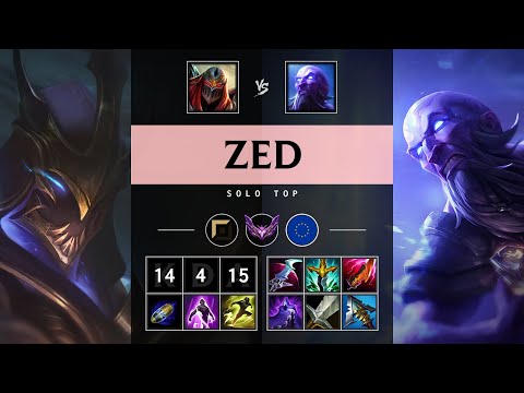 Zed Top vs Ryze - EUW Master Patch 25.S1.2