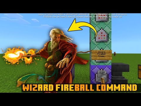 How to get a Wizard FireBall Power 🔥 in Minecraft using Command Blocks