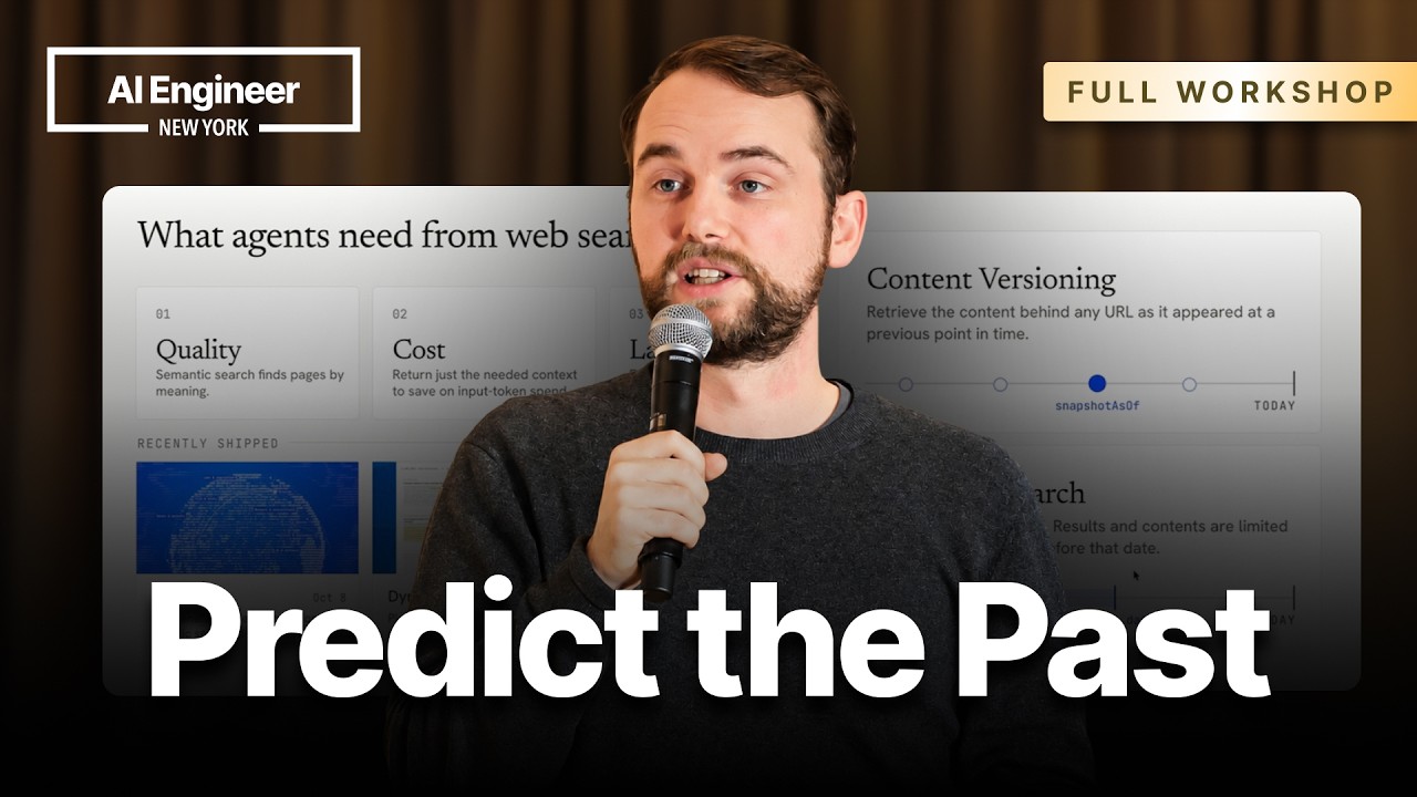 Backtest Your Agent Against Yesterday's Web — Ryan Ahern, Exa