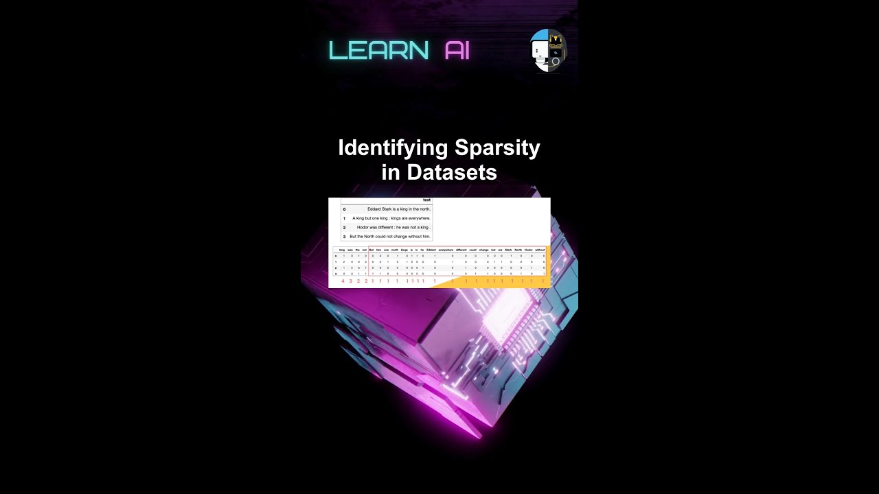 Identifying Sparsity in Datasets #ai #artificialintelligence #machinelearning #aiagent #Identifying