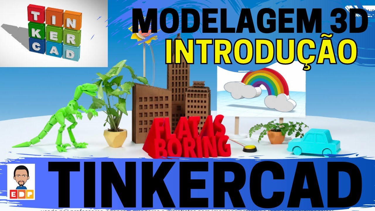 Vídeo do canal Engenheiro de Plantão: tutorial Tinkercad em português, introdução