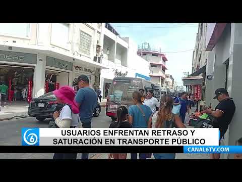Video: Usuarios enfrentan retraso y saturación en transporte público, En Yucatán