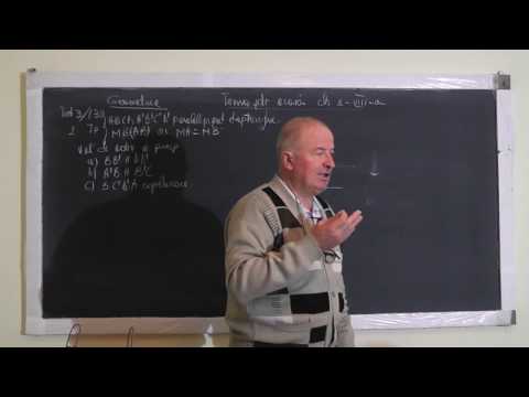 Lectia 1134 - Test de geometrie in spatiu - Paralelipiped, Cub, Tetraedru - Clasa 8