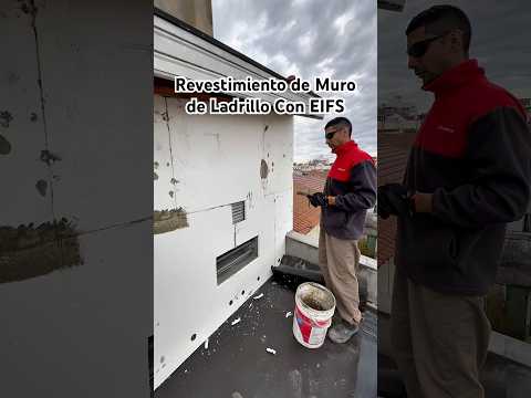 🔥Revestimiento de Pared con EPS Sistema EIFS - Aislamiento Térmico #construccion