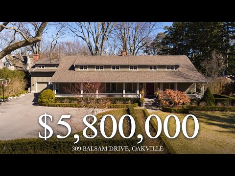 $5,800,000 - Rare Old Oakville 1.15 Acre Property - 309 Balsam Drive, Oakville