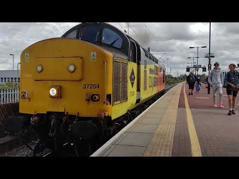 37254 'Cardiff Canton' MAXES IT out of Rugby (MEGA CLAG AND THRASH) (WCML) 13/08/2023