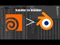 quick tip Houdini to blender workflow 