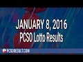 PCSO Lotto Results January 8, 2016 (6/58, 6/45 ...