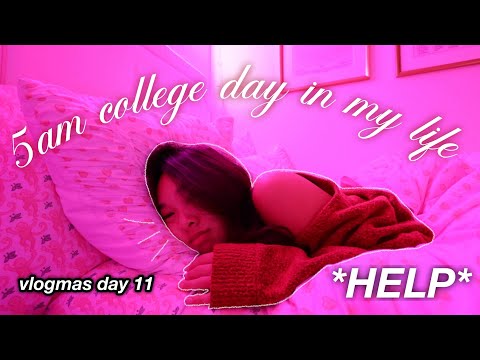 5am college day in my life ❤︎ Vlogmas Day 11!