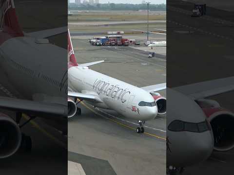 Virgin Atlantic A330neo (G-VTOM) on its way to the gate at JFK. #aviation #airbus #newyork