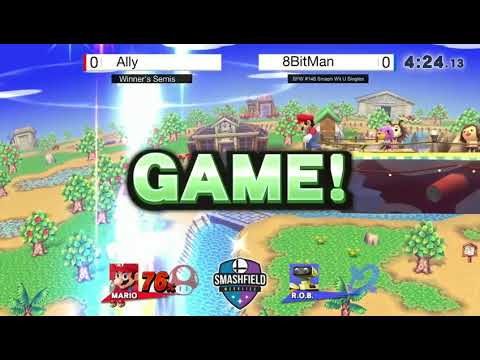 Smashfield Weeklies #148 - Ally! (Mario) vs 8BitMan (R.O.B.) #Smash #Ally