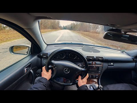 2004 Mercedes-Benz C-class (S203, facelift 2004) C 220 CDI (150 Hp) Automatic POV Test Drive