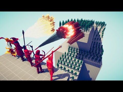 GODS ARMY vs 100x UNITS - Totally Accurate Battle Simulator TABS