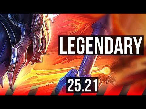 AATROX vs YASUO (TOP) | 13/0/8, Legendary | KR Diamond | 25.21