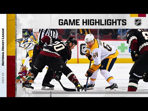 Predators @ Coyotes 1/8/22 | NHL Highlights